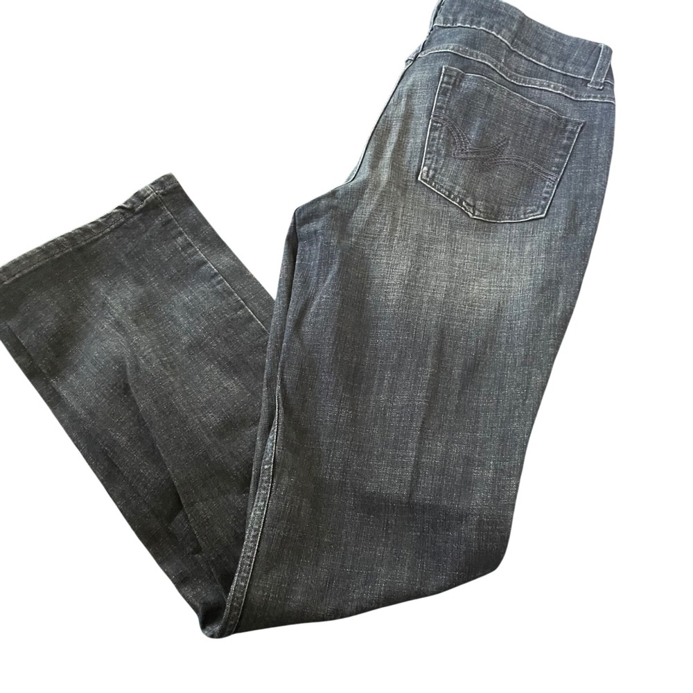 Wrangler Women's Straight Leg Dark Wash Denim Western Cowboy Jeans Size 13 14x34